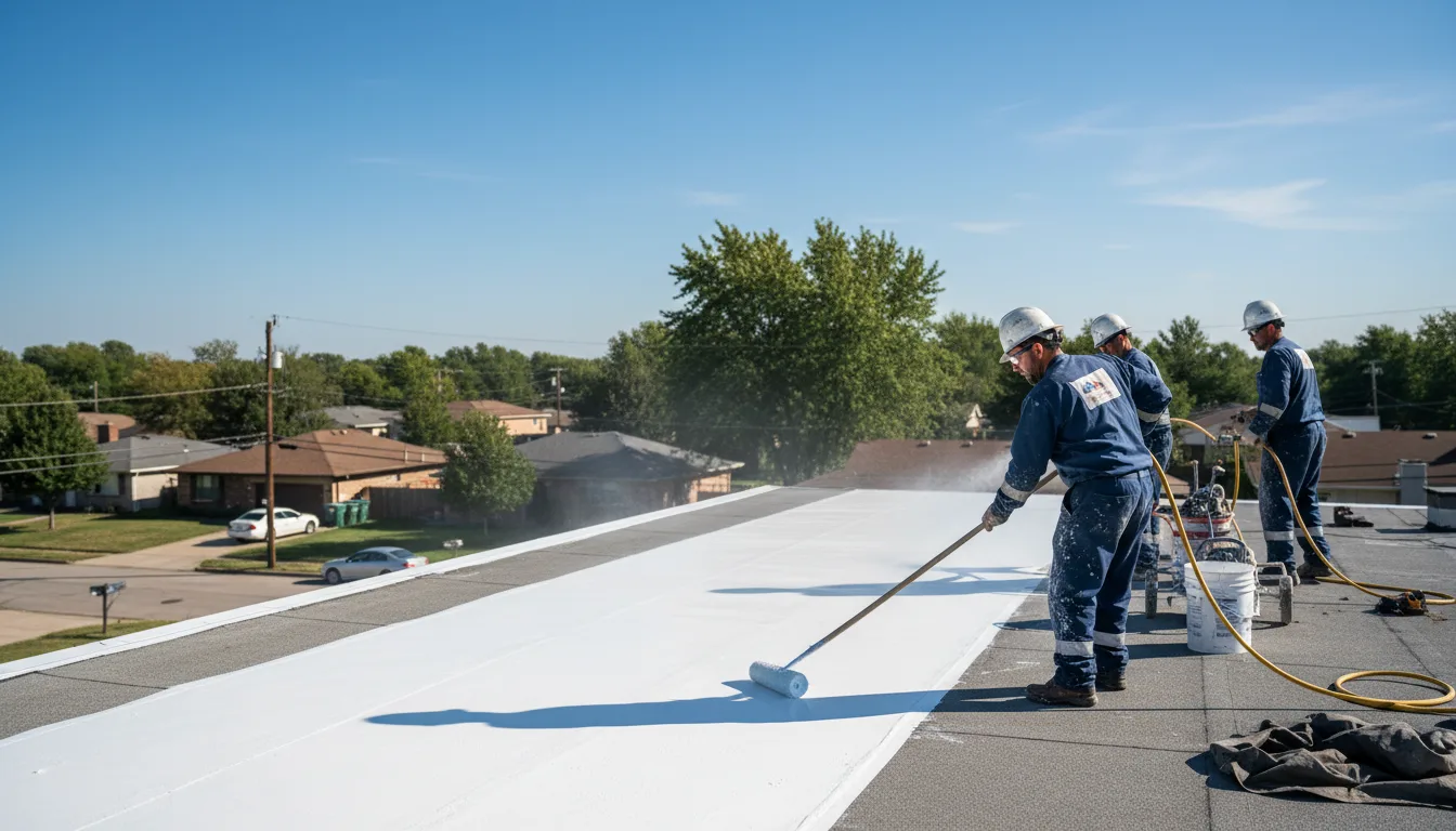 Commercial roof coating in Mt Zion, IL near me